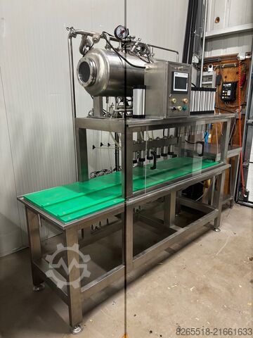 6-head counter-pressure filler with pressure tank Cassman 6 kops vuller
