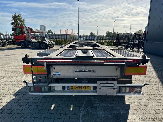 Container transportation Van Hool 3-ASSIGE OPLEGGER 20FT/30FT ADR CHASSIS / galva...