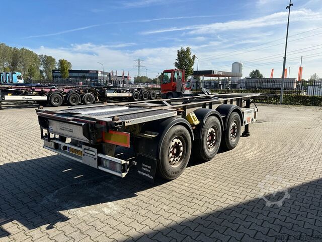 Container transportation Van Hool 3-ASSIGE OPLEGGER 20FT/30FT ADR CHASSIS / galva...