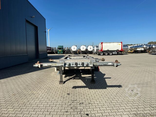 Container transportation Van Hool 3-ASSIGE OPLEGGER 20FT/30FT ADR CHASSIS / galva...