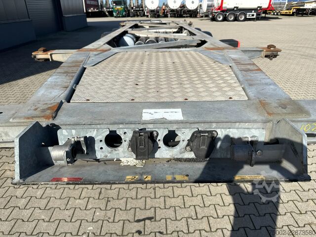 Container transportation Van Hool 3-ASSIGE OPLEGGER 20FT/30FT ADR CHASSIS / galva...