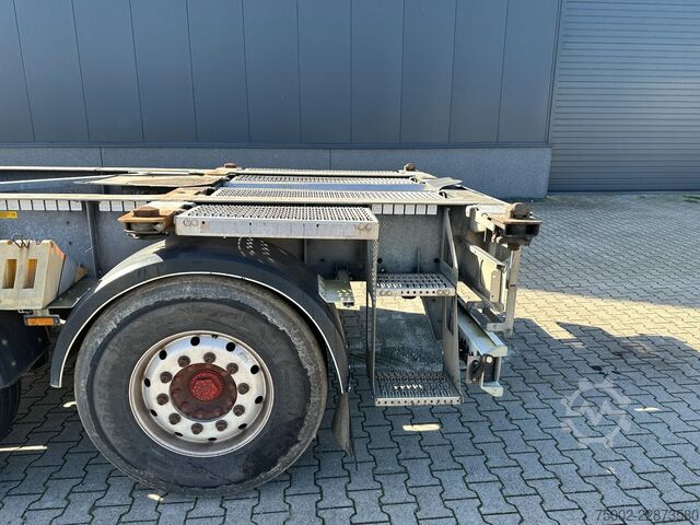 Container transportation Van Hool 3-ASSIGE OPLEGGER 20FT/30FT ADR CHASSIS / galva...