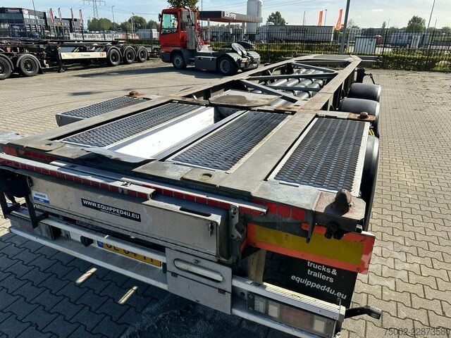 Container transportation Van Hool 3-ASSIGE OPLEGGER 20FT/30FT ADR CHASSIS / galva...