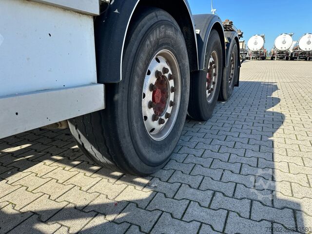 Container transportation Van Hool 3-ASSIGE OPLEGGER 20FT/30FT ADR CHASSIS / galva...