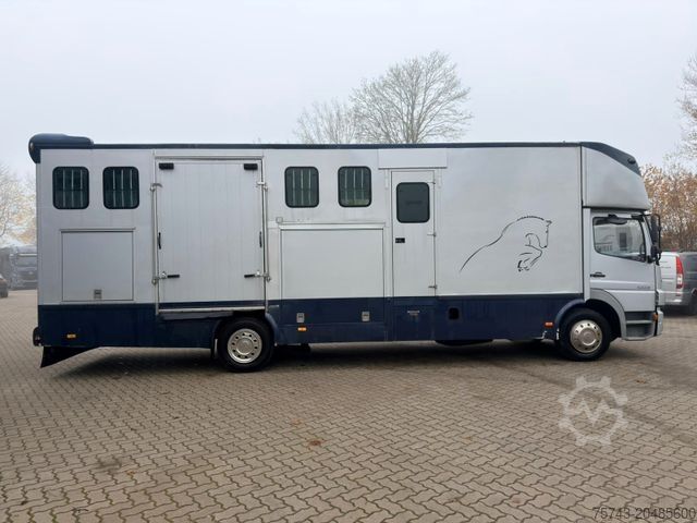 Cattle truck MERCEDES-BENZ ATEGO 1324  6  Pferde  Wohnung