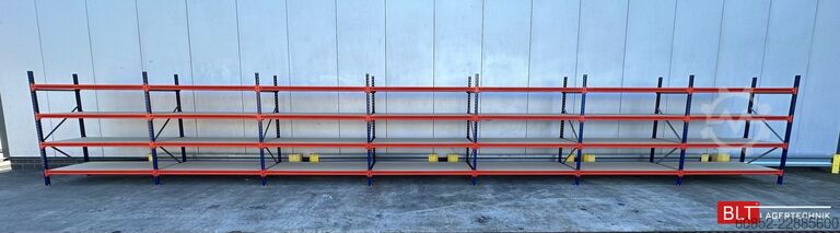 Wide span storage rack ca. 13,35 lfm. Weitspannregale H: 200 cm T: 80 cm , 400 kg Fachlast , 4 Ebenen