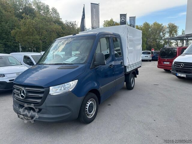 Curtain sider van Mercedes-Benz Sprinter 215CDI Pritsche Plane DOKA kurz MBUX