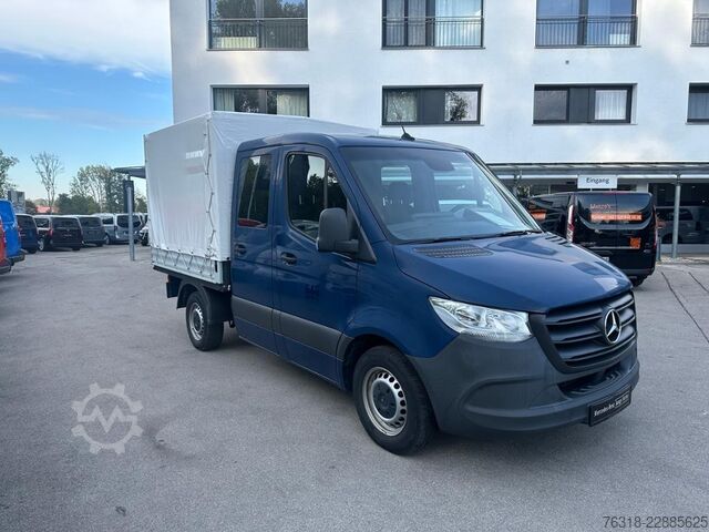Curtain sider van Mercedes-Benz Sprinter 215CDI Pritsche Plane DOKA kurz MBUX