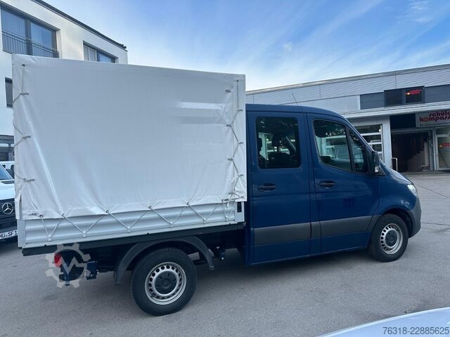 Curtain sider van Mercedes-Benz Sprinter 215CDI Pritsche Plane DOKA kurz MBUX