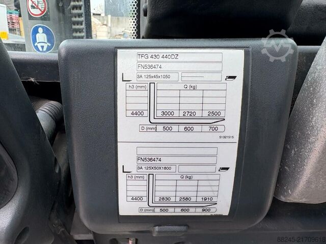 VS-22837 LPG Forklift Jungheinrich TFG 430 JUNGHEINRICH TFG 430 GE180-440DZ