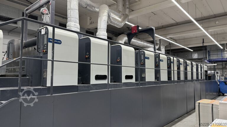 Sheetfedoffset Man Roland R 707 LTTLV UV Evolution + Mabeg RS 104