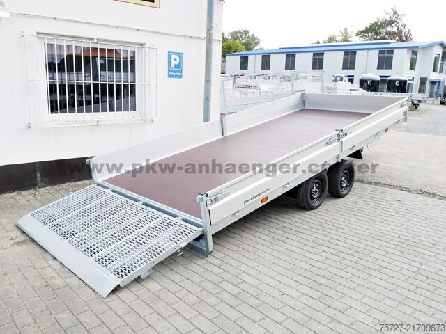 Heavy equipment trailer Hapert INDIGO HT2 3500kg 455x200x30cm Parabel