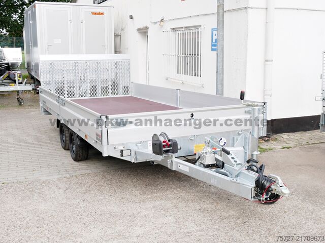 Heavy equipment trailer Hapert INDIGO HT2 3500kg 455x200x30cm Parabel