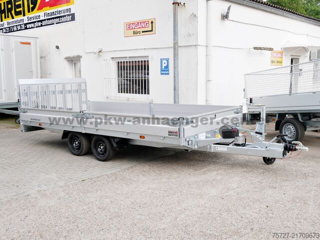Heavy equipment trailer Hapert INDIGO HT2 3500kg 455x200x30cm Parabel