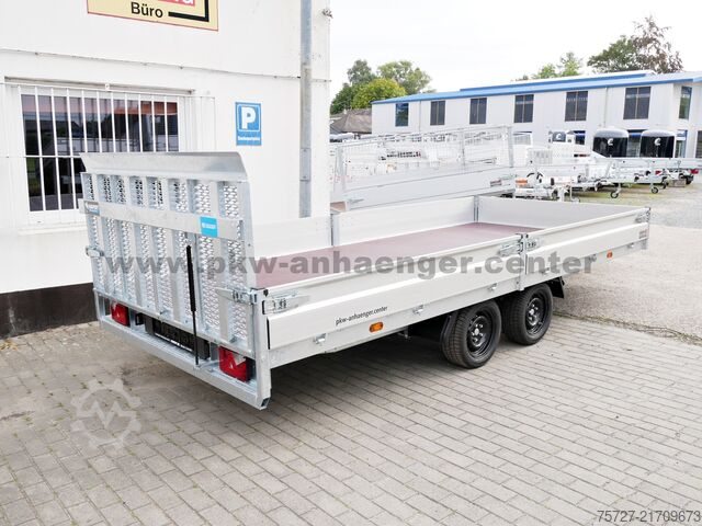 Heavy equipment trailer Hapert INDIGO HT2 3500kg 455x200x30cm Parabel