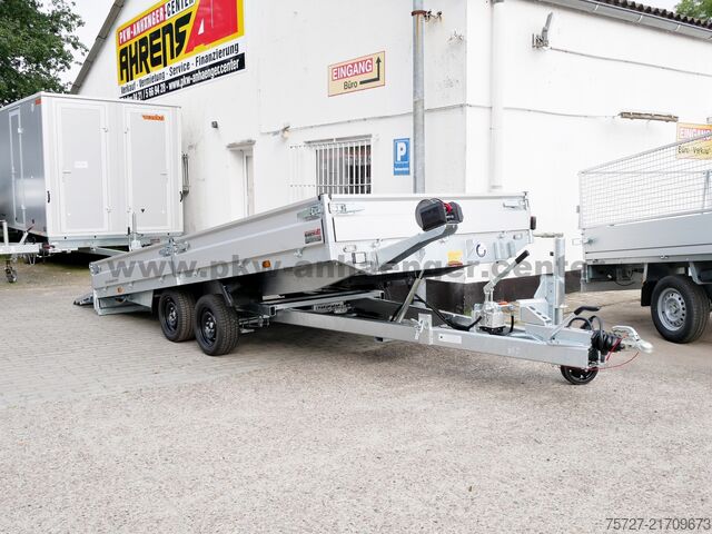 Heavy equipment trailer Hapert INDIGO HT2 3500kg 455x200x30cm Parabel
