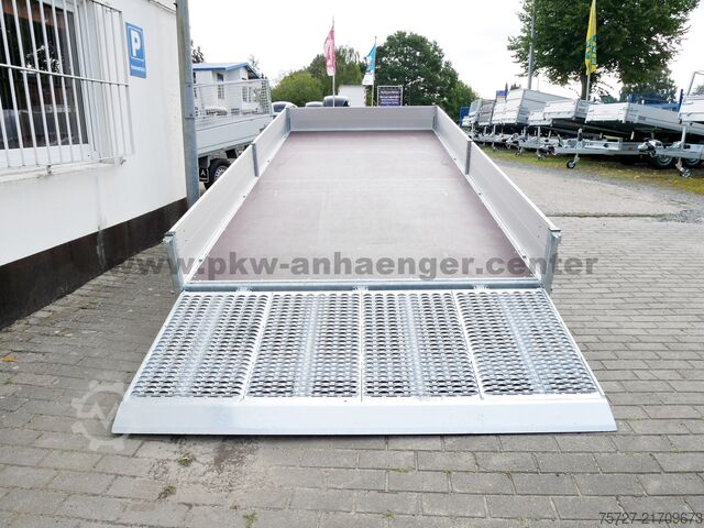 Heavy equipment trailer Hapert INDIGO HT2 3500kg 455x200x30cm Parabel