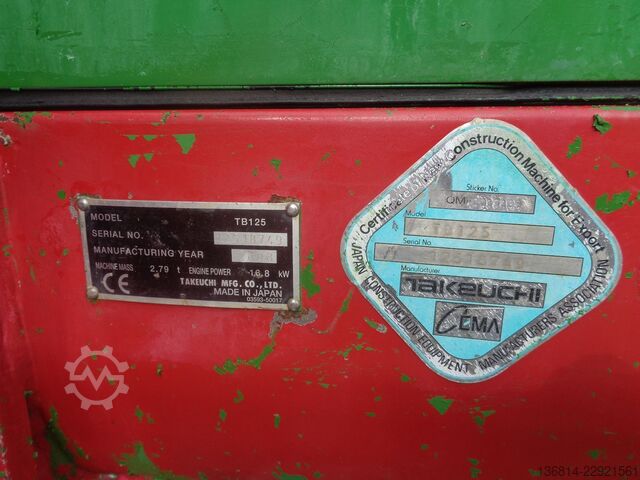 Minibagger TAKEUCHI TB125