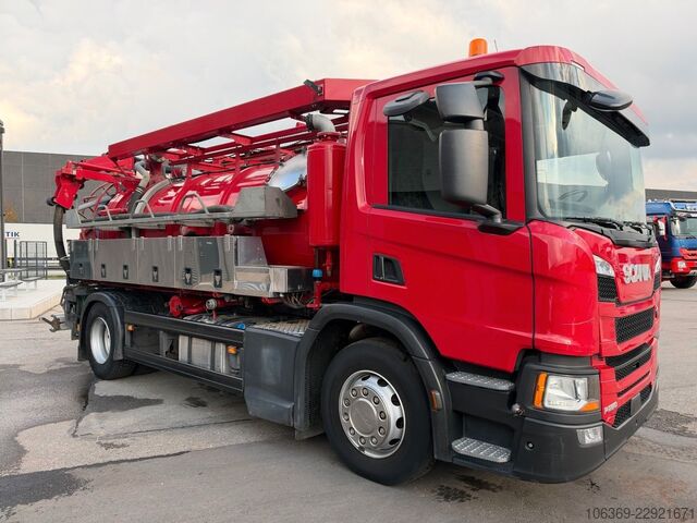 Vacuum tank truck SCANIA P280 4x2 Simon Moos SLS1648 Combi