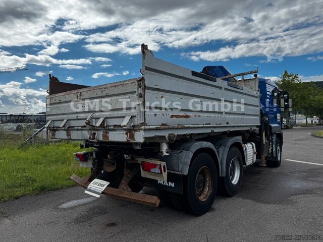 Kipper LKW MAN TGS 33.480 / 6X4 / Mei BORDM /25m Kran Palfinger