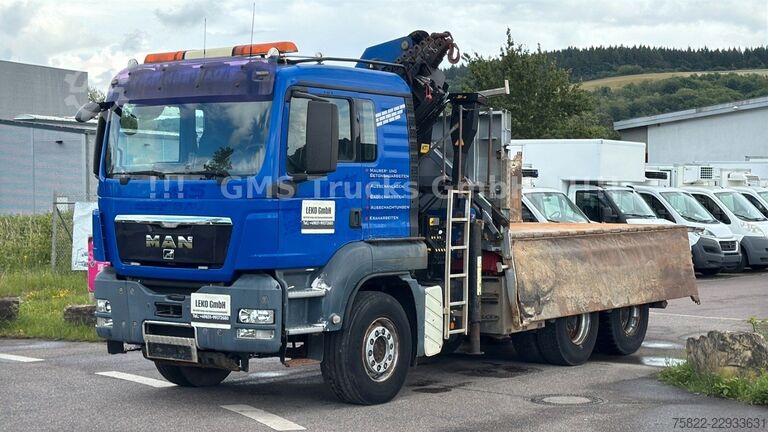 Dreiseitenkipper LKW MAN TGS 33.480 / 6X4 / Mei BORDM /25m Kran Palfinger