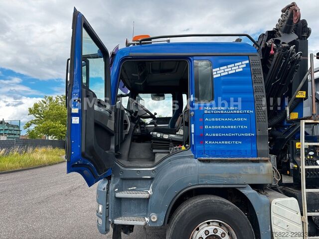 Dreiseitenkipper LKW MAN TGS 33.480 / 6X4 / Mei BORDM /25m Kran Palfinger