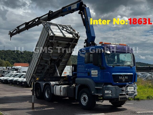 Autokran MAN TGS 33.480 / 6X4 / Mei BORDM /25m Kran Palfinger