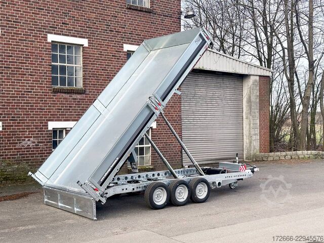 Rear tipper Brian James Trailers TIPPER 526-4020-35-3-12 | TRIDEM | PENDELKLAPPE 400X200X30CM 3500KG RÜCKWÄRTSKIPPER | SCHWARZ