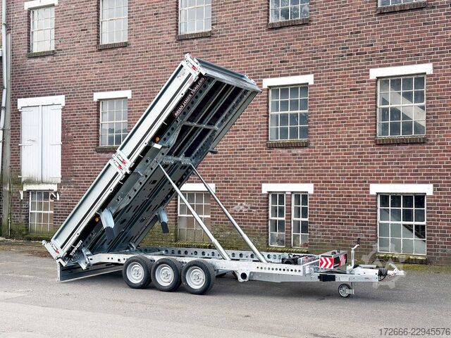 Rear tipper Brian James Trailers TIPPER 526-4020-35-3-12 | TRIDEM | PENDELKLAPPE 400X200X30CM 3500KG RÜCKWÄRTSKIPPER | SCHWARZ