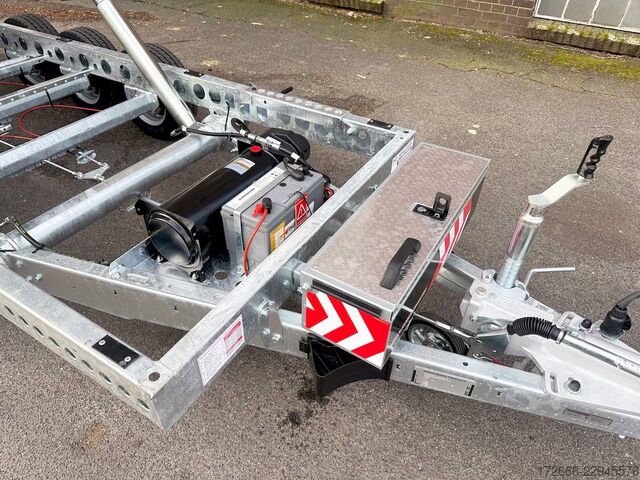 Rear tipper Brian James Trailers TIPPER 526-4020-35-3-12 | TRIDEM | PENDELKLAPPE 400X200X30CM 3500KG RÜCKWÄRTSKIPPER | SCHWARZ