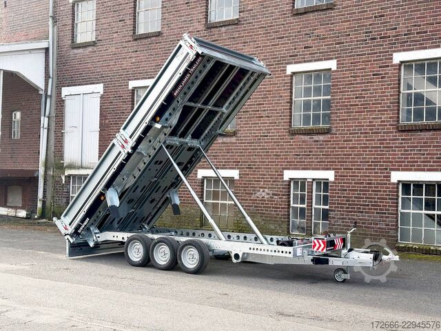 Rear tipper Brian James Trailers TIPPER 526-4020-35-3-12 | TRIDEM | PENDELKLAPPE 400X200X30CM 3500KG RÜCKWÄRTSKIPPER | SCHWARZ