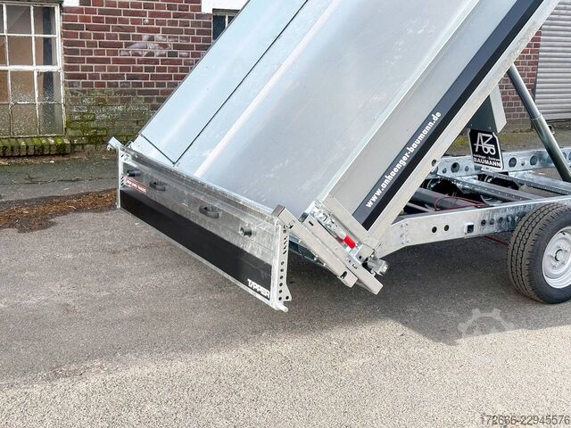 Rear tipper Brian James Trailers TIPPER 526-4020-35-3-12 | TRIDEM | PENDELKLAPPE 400X200X30CM 3500KG RÜCKWÄRTSKIPPER | SCHWARZ