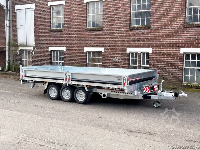 Rear tipper Brian James Trailers TIPPER 526-4020-35-3-12 | TRIDEM | PENDELKLAPPE 400X200X30CM 3500KG RÜCKWÄRTSKIPPER | SCHWARZ