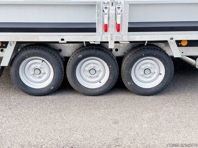 Rear tipper Brian James Trailers TIPPER 526-4020-35-3-12 | TRIDEM | PENDELKLAPPE 400X200X30CM 3500KG RÜCKWÄRTSKIPPER | SCHWARZ
