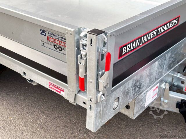 Rear tipper Brian James Trailers TIPPER 526-4020-35-3-12 | TRIDEM | PENDELKLAPPE 400X200X30CM 3500KG RÜCKWÄRTSKIPPER | SCHWARZ