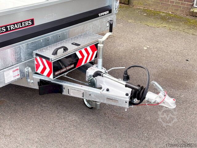 Rear tipper Brian James Trailers TIPPER 526-4020-35-3-12 | TRIDEM | PENDELKLAPPE 400X200X30CM 3500KG RÜCKWÄRTSKIPPER | SCHWARZ