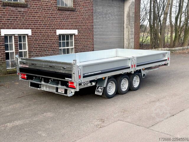 Rear tipper Brian James Trailers TIPPER 526-4020-35-3-12 | TRIDEM | PENDELKLAPPE 400X200X30CM 3500KG RÜCKWÄRTSKIPPER | SCHWARZ