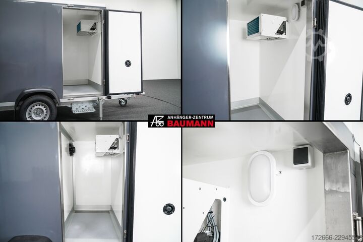 Reefer trailer Andere BAUMANN ER 2.5 FREEZE | GRAU | 2X RÄUME 250X150X180CM 1500KG TIEFKÜHLANHÄNGER