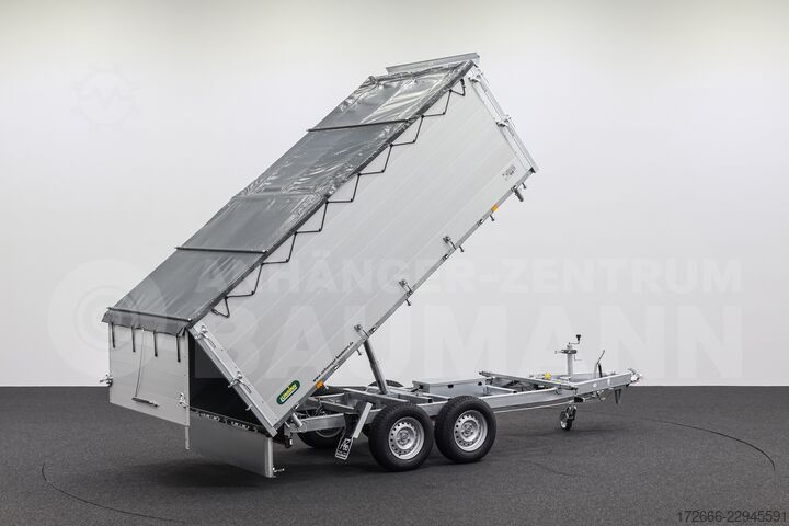 Three-way tipper Unsinn UDK-B 3617-35-14 366X175X120CM 3500KG BRENNHOLZANHÄNGER