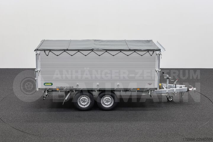 Three-way tipper Unsinn UDK-B 3617-35-14 366X175X120CM 3500KG BRENNHOLZANHÄNGER