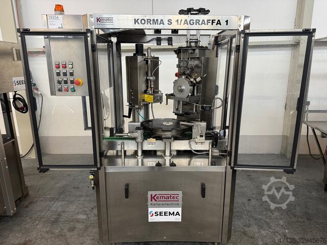 Sparkling wine corker / Wirehood machine KEMATEC KORMA S1 / AGRAFFA 1