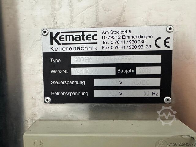 Sparkling wine corker / Wirehood machine KEMATEC KORMA S1 / AGRAFFA 1