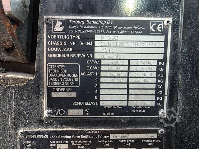 Terminal-Zugmaschine TERBERG RT283 | TERMINAL TRACTOR 4X4| TURNING CHAIR. | ...