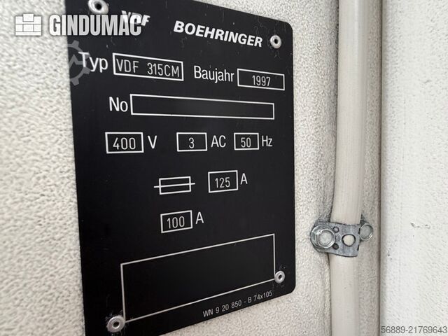 BOEHRINGER VDF 315 CM BOEHRINGER VDF 315 CM