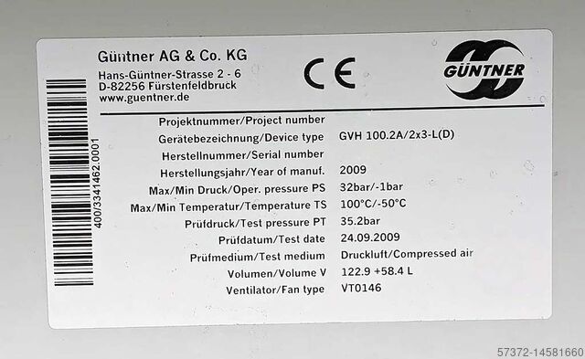 Axialverflüssiger Güntner AG GVH 100.2A/2x3-J(D)