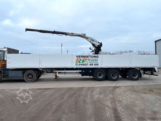 Open semitrailer Roll Kran Kennis 14.R/Zwangsgelenkt/Auch Miete