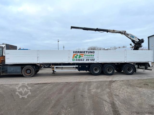 Open semitrailer Roll Kran Kennis 14.R/Zwangsgelenkt/Auch Miete