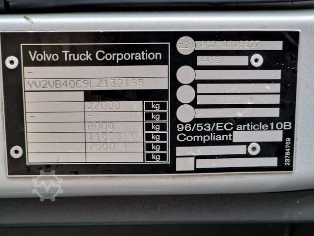 BDF system Volvo FE Electric - 6x2*4 - BDF - Ful air - 100% Elec...