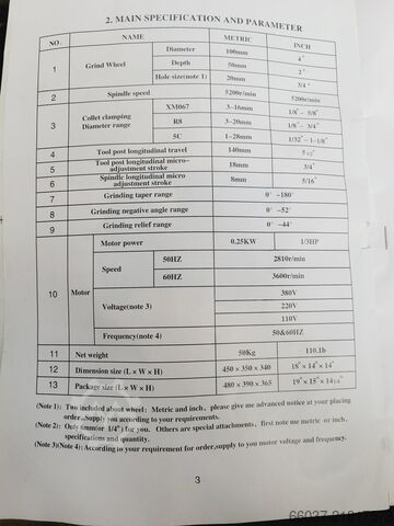Drill grinding machine Universal Cutter Grinder ZZM-10A