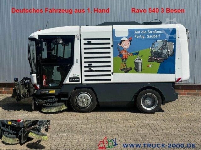 Road sweeper Ravo Ravo 540 3 Besensystem + HD Reiniger mit Lanze